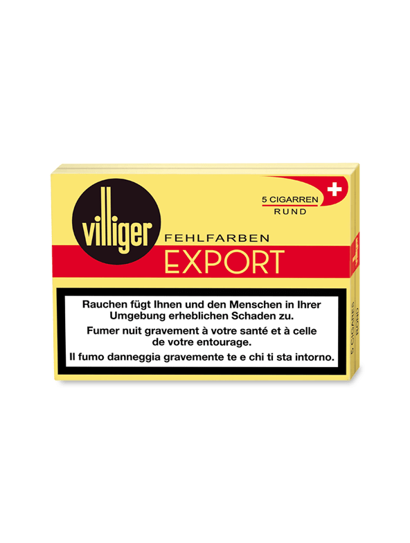 VILLIGER EXPORT Rund Fehlfarbe