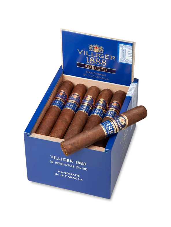 VILLIGER-1888_NICARAGUA_Robusto_1x20_Kiste-offen