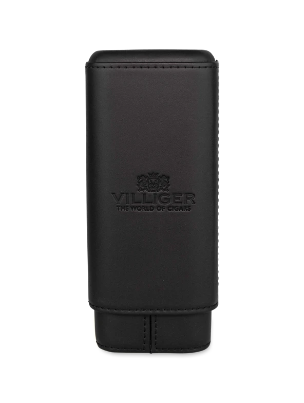 Villiger-1888-Zigarren-Etui-Leder-stehend-geschlossen-Front